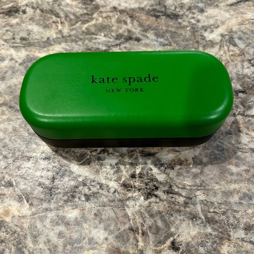 Kate Spade Green & Black Sunglasses Case